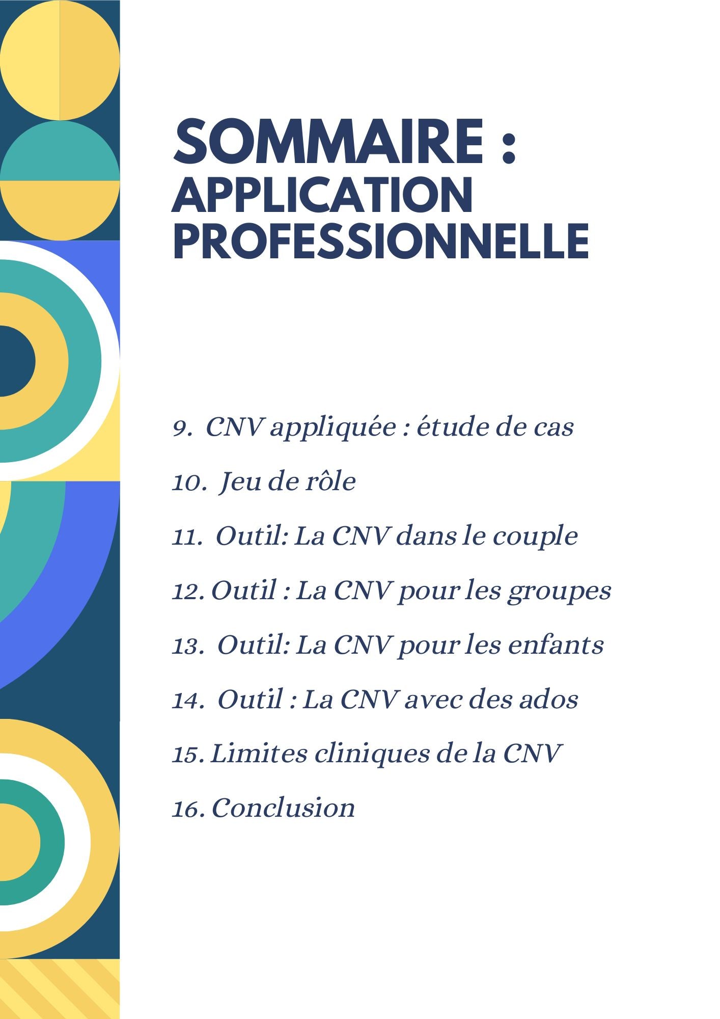 Pages intérieures de l'ebook CNV – grilles de lecture et exemples pratiques. Application professionnelle