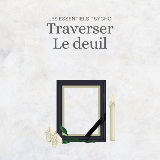 Illustration du pack d'auto-thérapie Traverser le deuil – Les Essentiels Psycho